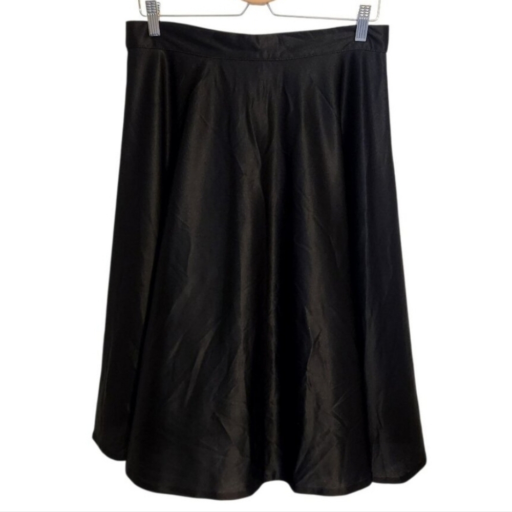 Avon Fashions | Women's Vintage Classic Black Midi Length Skirt (Size 17/18)